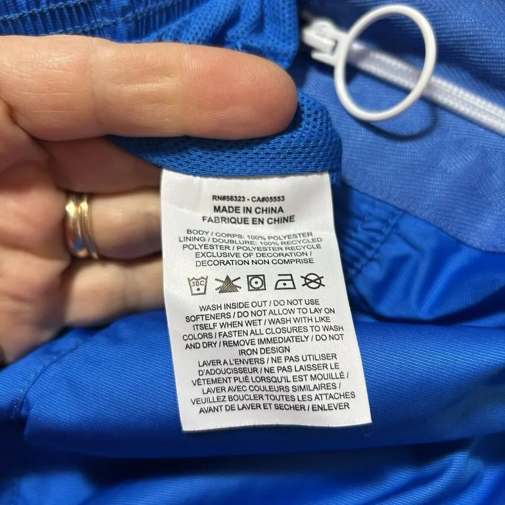 Nike Sportswear NSW Womens Woven Front Zip Jogger Track Pant XS Blue EUC